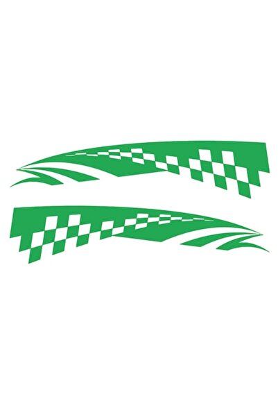 Oracal 651 Set 2 Stickere auto, 50x11cm, verde