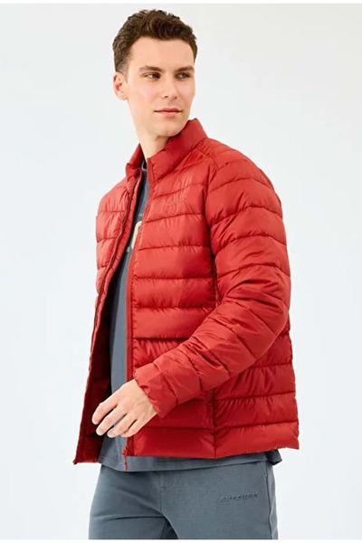 SKECHERS M Essential Outerwear Padded Jacket S231242 Men's Coat Red