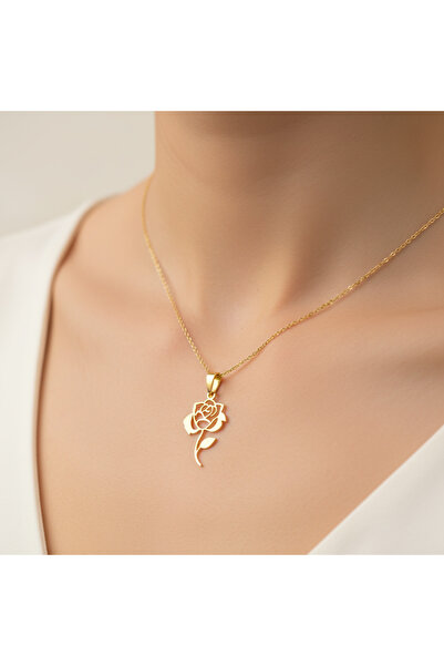 TabiTela 14 ayar altın kolye ucu çiçek GM6945 0.5 gr