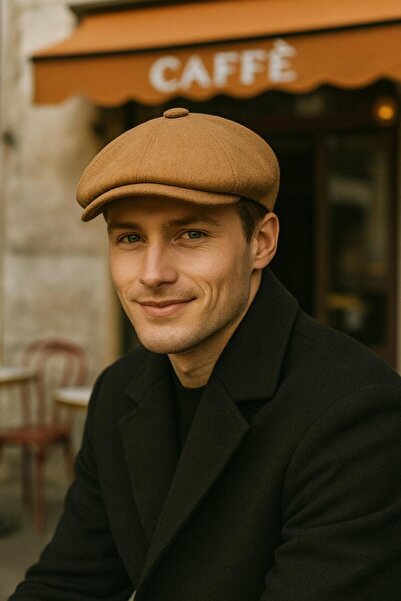 MARBERRY قبعة رجالية من صوف الكشمير الجملي