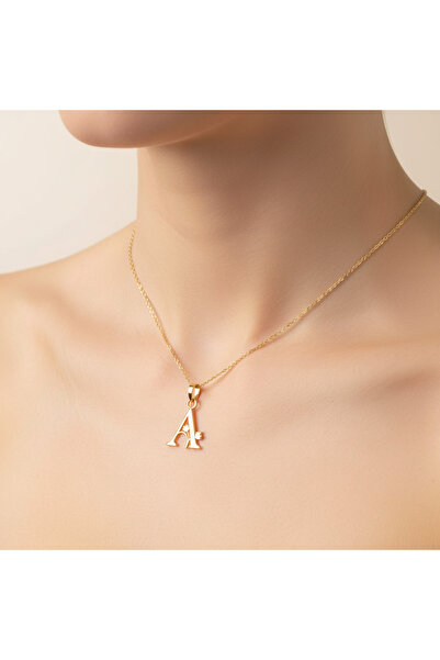 TabiTela 8 ayar altın kolye ucu Harf A GM9440 0.5 gr