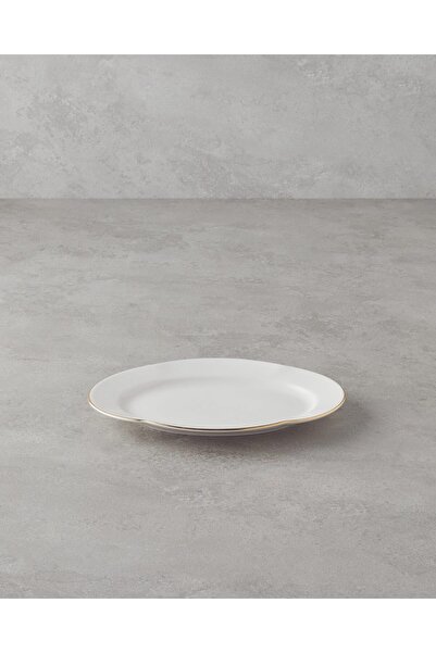 E&D Collection English Home Larry Porselen Kayık Tabak 19 Cm Kırmızı