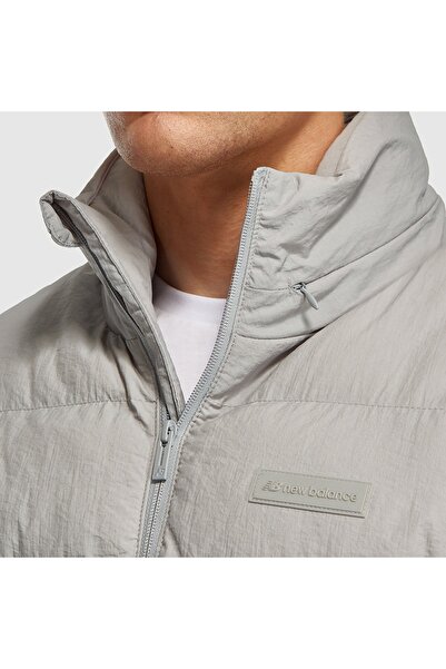 New Balance Nb Lifestyle Men Jacket Men's Gray Coat - Mnj3430