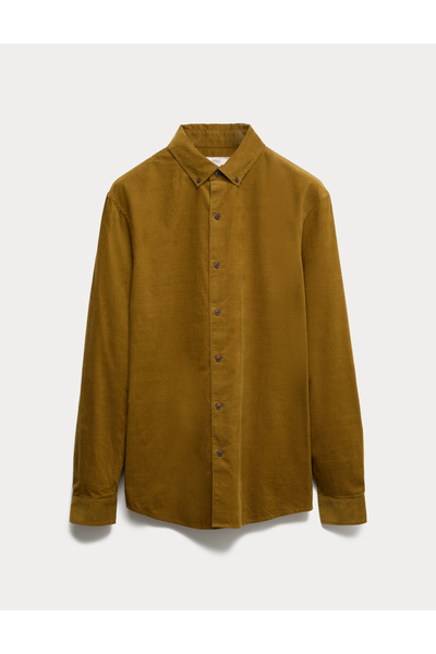 Marks & Spencer Pamuklu Kadife Gömlek