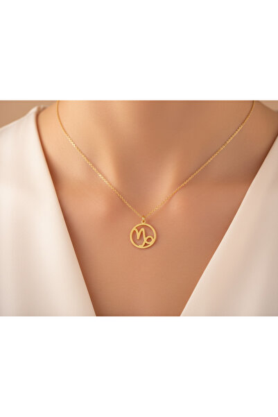 TabiTela 8 ayar altın kolye ucu Oğlak GM3170 0.5 gr