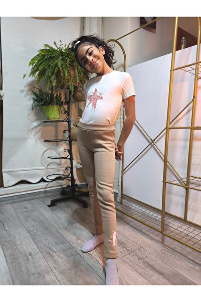 Şimo Butik Κοριτσίστικα κολάν χειμερινά βαμβακερά επένδυση fleece ελαστική μέ...