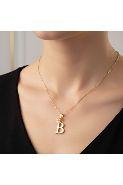 TabiTela 8 ayar altın kolye ucu Harf B GM9449 0.5 gr