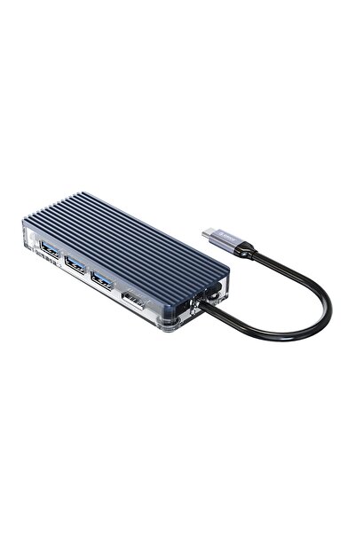 Hype Store Orico 7 Port USB 3.0 100W HDMI Tf/Sd Card Reader Multiplexer Hub Gray