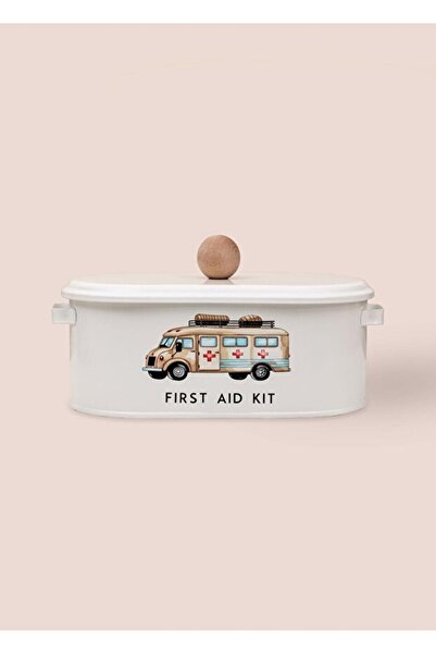 RİVO HOME DECOR Storage İlkyardım Box with 3 Compartments 20.6 X 20.6 X 36.7