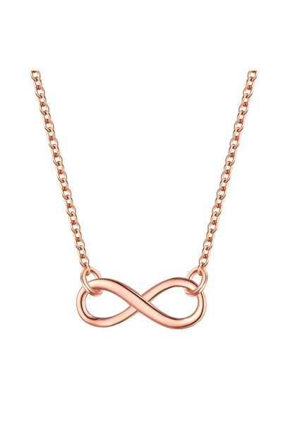 Glanzstücke München Silberhalskette Kette mit Anhänger Sterling Silber roségold