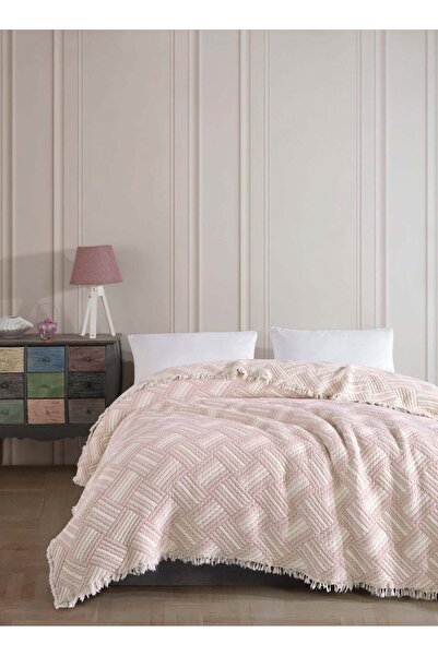 Çulha غطاء سرير من قماش الموسلين المبطن مصنوع من القطن بنسبة 100% من تيري باودر