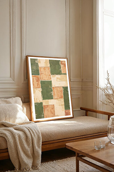 Dekorsiahome Masa dintr-o bucată cu cadru din lemn pentru sufragerie, sufrage...