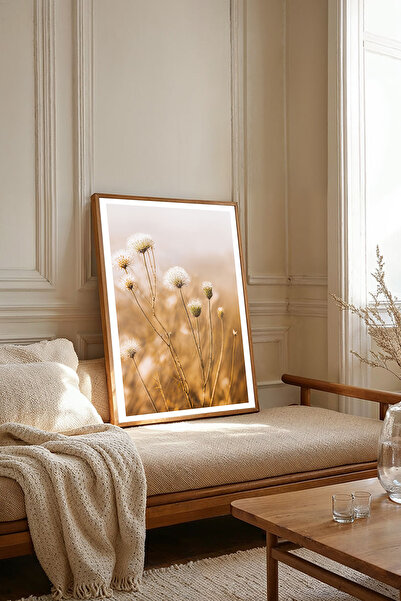 Dekorsiahome Tek Parça Ahşap Çerçeveli Oturma Odası Salon Mutfak Tablosu TK1899