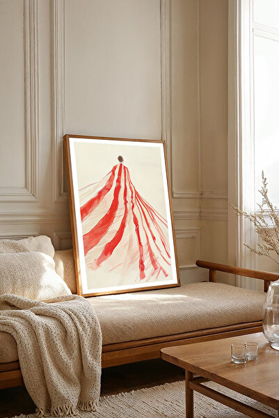 Dekorsiahome Tek Parça Ahşap Çerçeveli Oturma Odası Salon Mutfak Tablosu TK1819