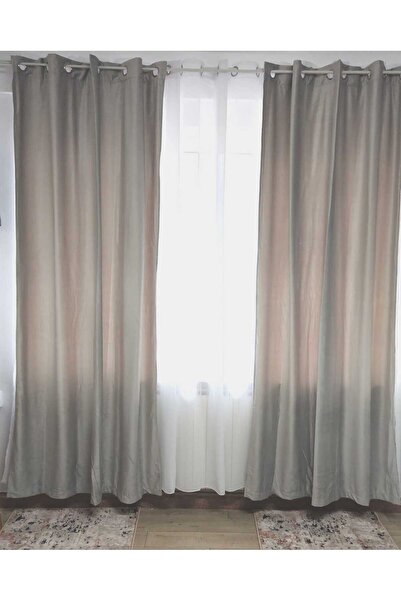 OEM FRENCH VELVET DRAPERY WITH READY-MADE RINGS 150X250CM-2 PIECES