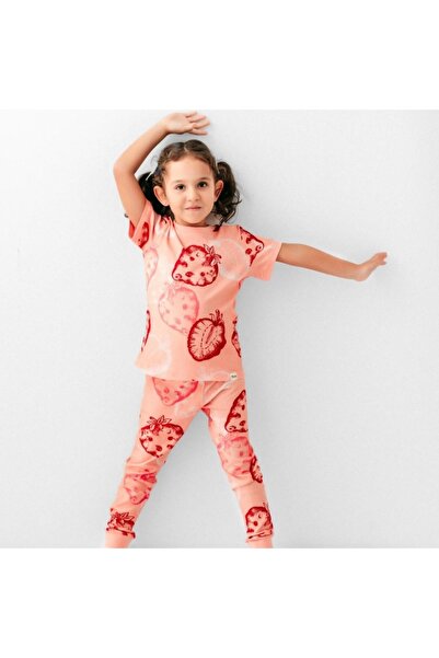 dura kidz بيجاما اطفال بطباعه علي شكل فراوله للأولاد والبنات مصنوعة من قماش ن...