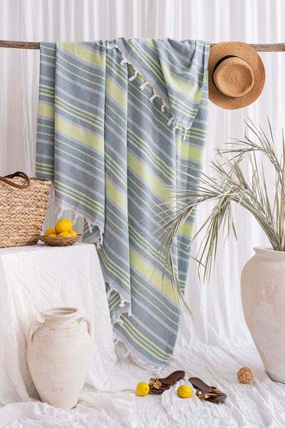 Çulha Festa Blue-Green Double Bedding