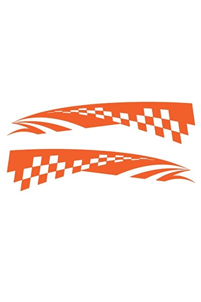 Oracal 651 Set 2 Stickere auto, 50x11cm, portocaliu
