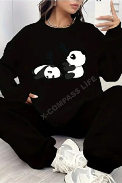 x-compass life SIFIR YAKA KAZAK KISLIK PAMUKLU TEMBEL AYICIK BASKILI ESOFMAN ...