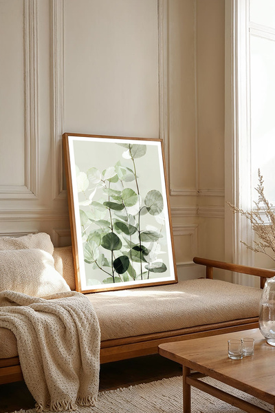 Dekorsiahome Tek Parça Ahşap Çerçeveli Oturma Odası Salon Mutfak Tablosu TK1873