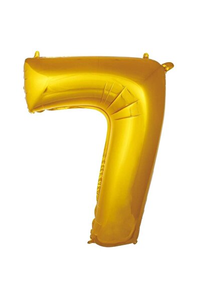 FESTİLO بالون فويل رقم ذهبي اللون 34 بوصة 76 سم متوافق مع الهيليوم