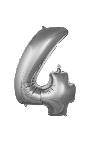 FESTİLO بالون فويل رقم فضي اللون 34 بوصة 76 سم متوافق مع الهيليوم