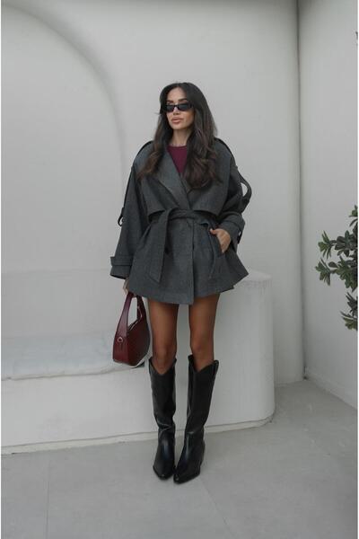 Havoş Gray Rebello Belted Cashmere Coat