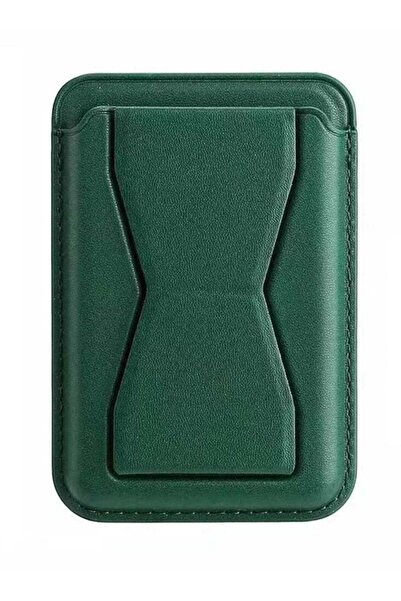 Generic Mag Safe Leather Bracket Clip Stand Card Holder