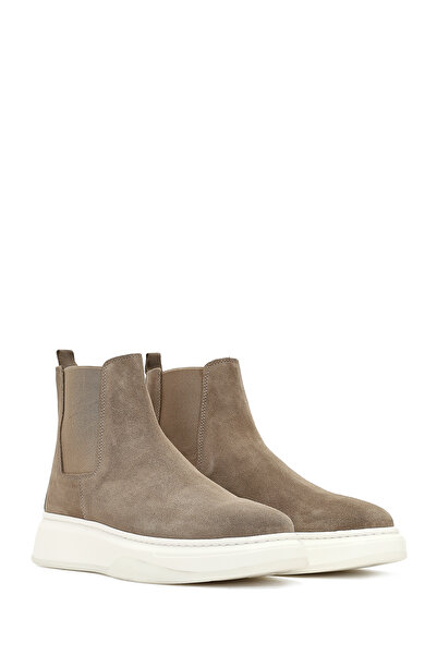 Derimod Erkek Bej Kalın Tabanlı Süet Deri Chelsea Bot 25WFD632110
