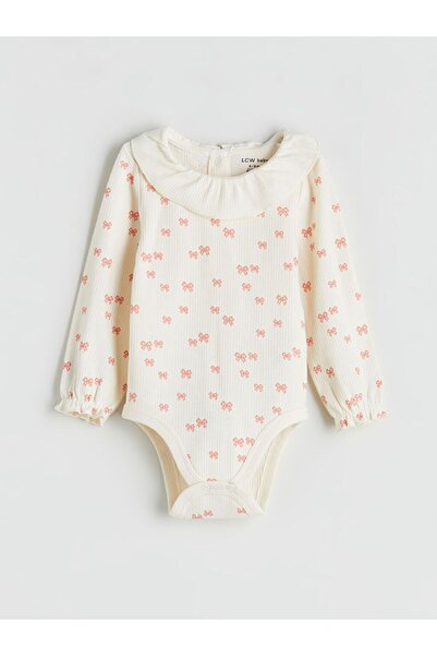 LC Waikiki Lcw Baby Printed Baby Girl Snaps Bodysuit