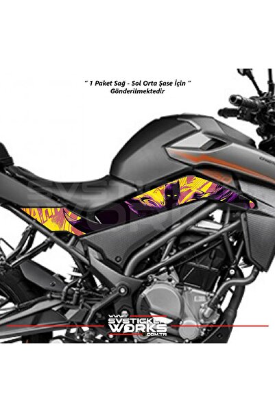 ARONA CFMOTO 250NK Orta Şase Kaplama Batman Desen Sticker