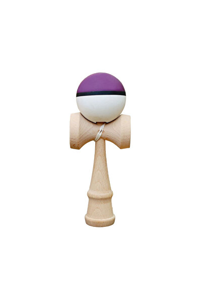 Berbis Kendama X Originala - Jucarie din Lemn, 18 cm, Model Multicolor Mov De...