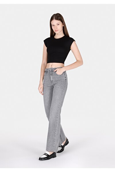 Colin's Regular Fit Mid Waist Bootcut Women's Gray Denim Jean Pants