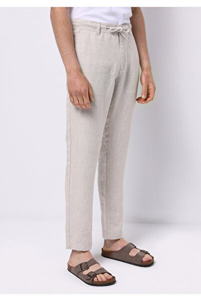 Colin's Regular Fit Mid-Waist Long-Leg Men's Stone Pants
