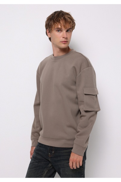 Colin's Comfort Fit Men's Beige Sweatshirt
