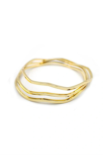 Genel Markalar LitaeTrend Zigzag Ajda Bilezik-60mm - Altın