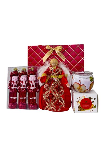 velve Pachet Christmas Delight,inger decorativ,ornamente brad cu spargatori d...