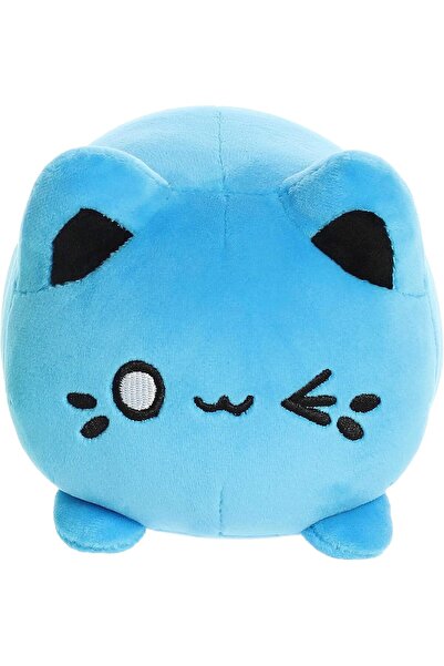 COOYA Enchanting Electric Blue Meowchi Stuffed Animal Bright Colorful Design Showpiece Plush 7 Inches