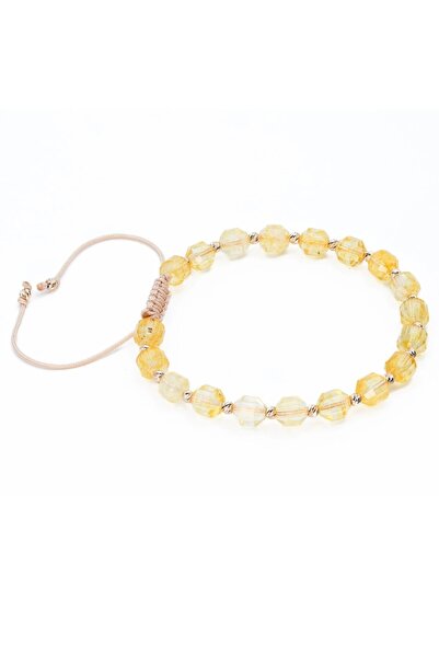 MANAVA 14k gold bracelet with 20 balls and citrine