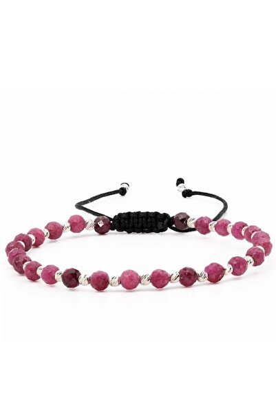MANAVA Brățară cu 26 de bile de Argint 925 și rubin