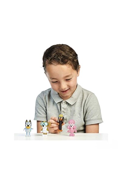 Virtual Trend Set 11 Figurine Bluey si Bingo, Virtual Trend, 6 cm, Multicolor