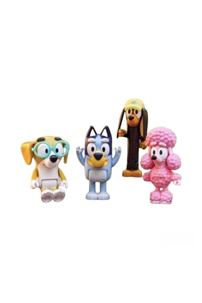 Virtual Trend Set 11 Figurine Bluey si Bingo, Virtual Trend, 6 cm, Multicolor