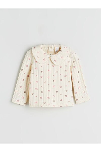 LC Waikiki Lcw Baby Peter Pan collar Floral Baby Girl Blouse