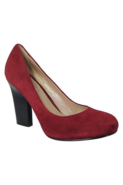 Dkny Women's Block Heel Shoes Suede Oxblood, 10 cm, EU 37