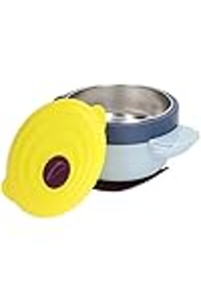 COOYA Baby Insulation Bowl, Baby Insulated Bowl Microwave Dishwasher Detachable Stainless Steel