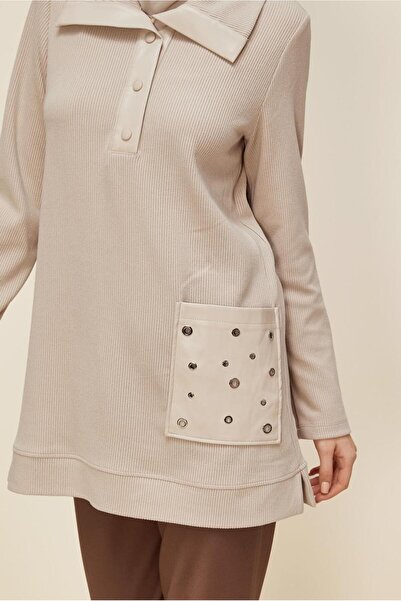 Alvina CEP DETAYLI EŞOFMAN TUNİK 45959