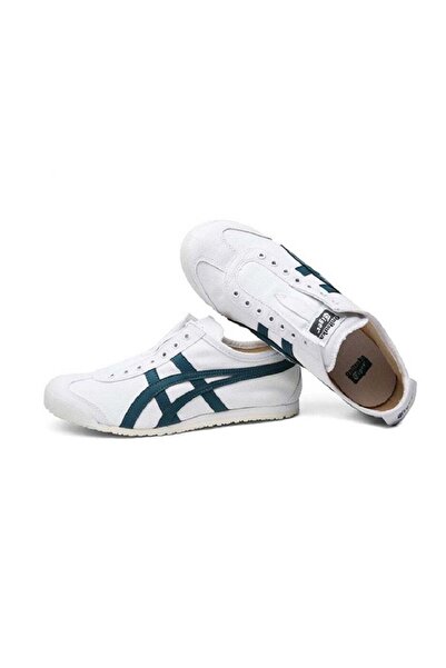 Onitsuka Tiger MEXICO 66 Slip-On Canvas Casual Athlesiure Shoes White/Spruce Green