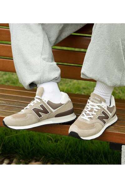 New Balance 574 Low Top Sneakers Khaki/Brown