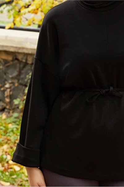 TRENDTESETTÜR Women's Black Belted Tunic t 84112