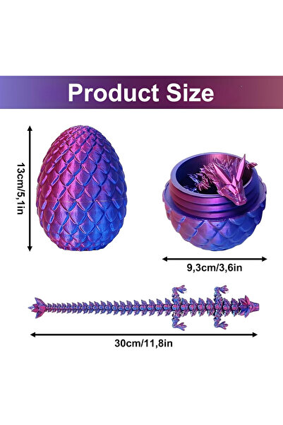 OEM 3D realistic toy dragon egg, purple